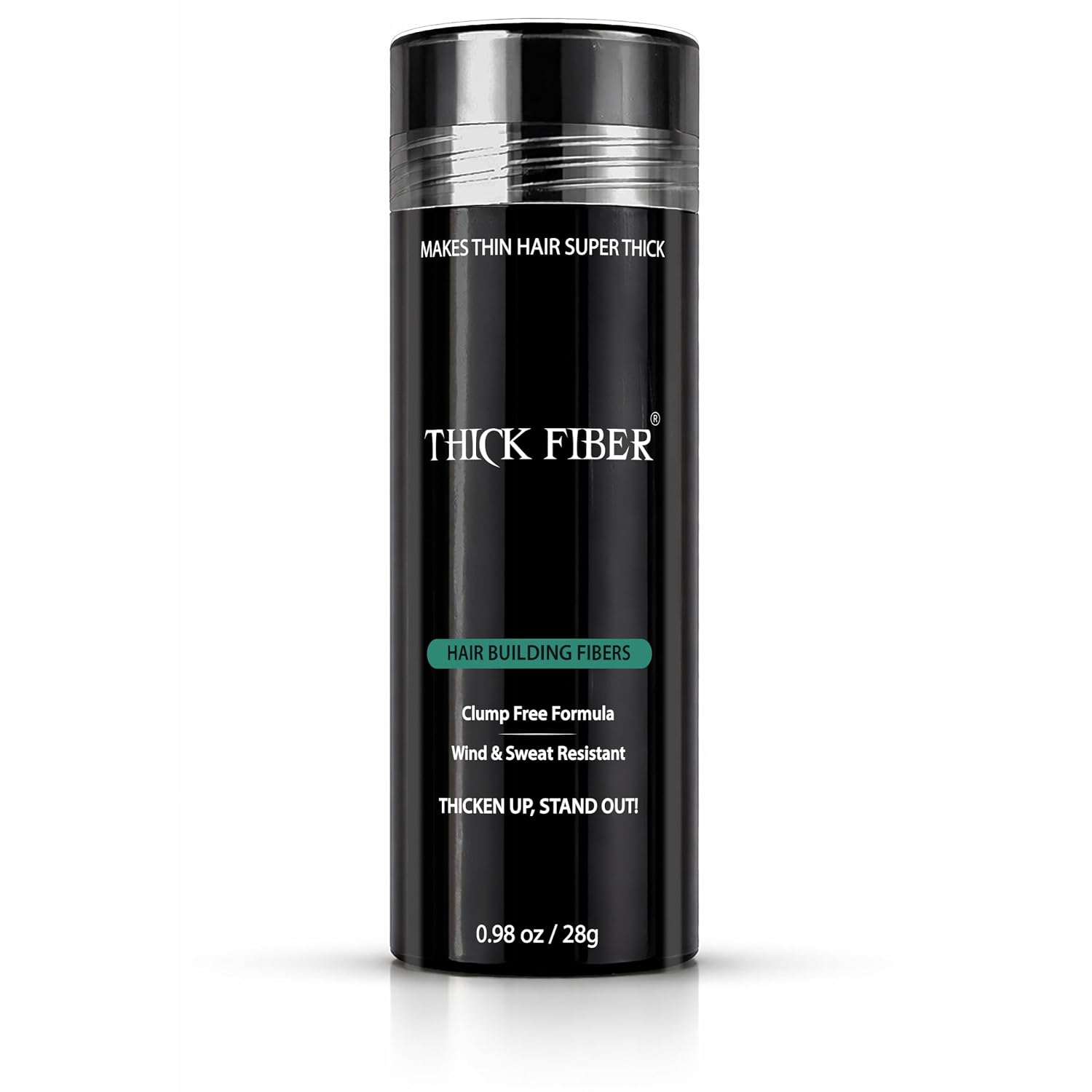 THICK FIBER Hair Fibers for Women & Men with Thinning Hair, (Grey), 28g, Hair Loss Concealer, Covers Bald Spots, Hairline & Sparse Areas, Natural Fuller Looking Hair