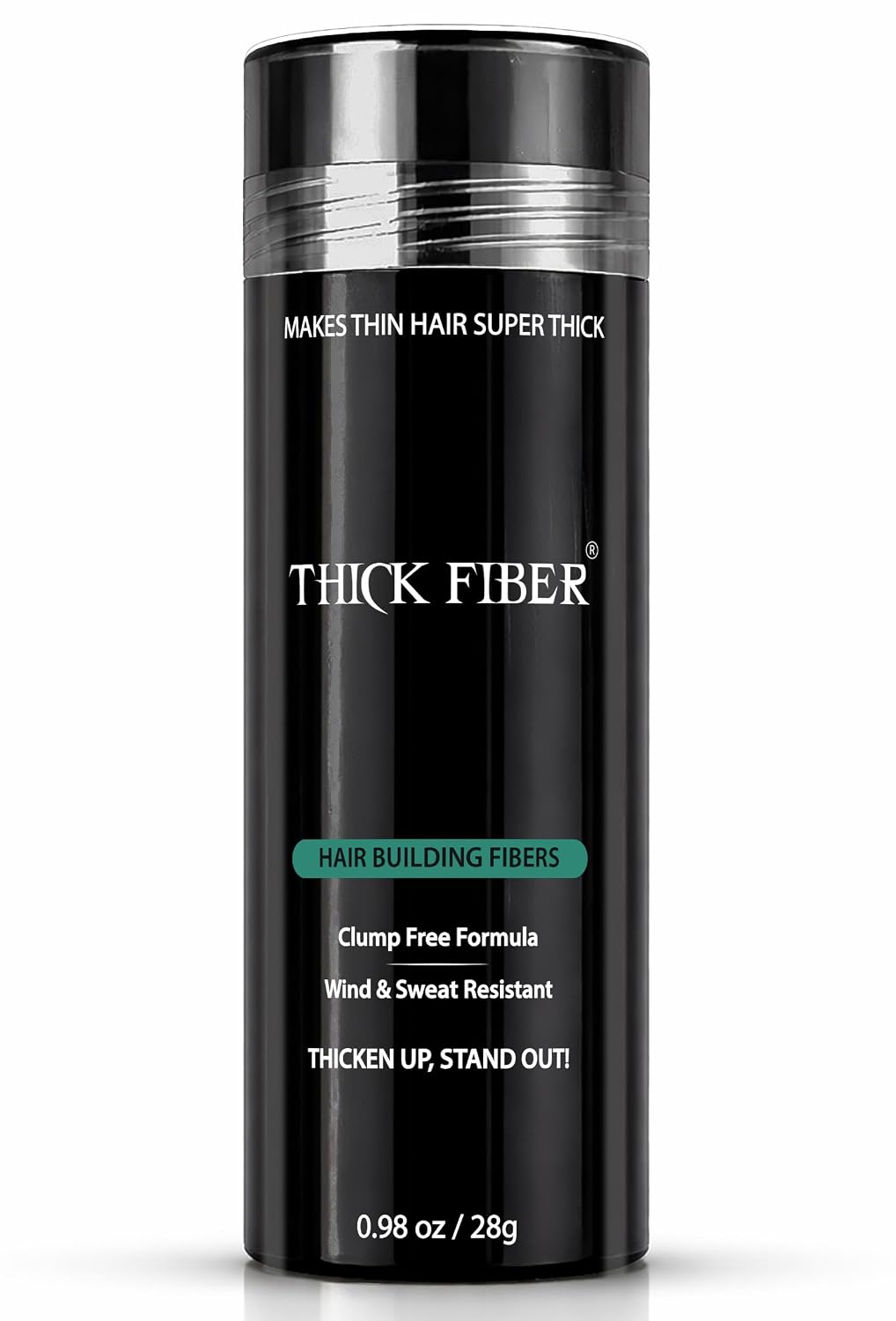 THICK FIBER Hair Fibers for Women & Men with Thinning Hair, (Ash Brown), 28g, Hair Loss Concealer, Covers Bald Spots, Hairline & Sparse Areas, Natural Fuller Looking Hair